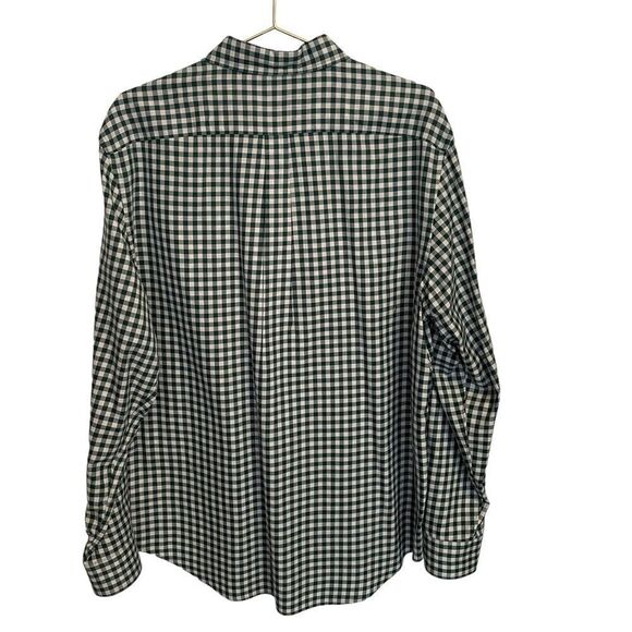 Vineyard Vines Classic Fit Tucker Cotton Green White Checked Button Down Shirt L - Picture 6 of 9